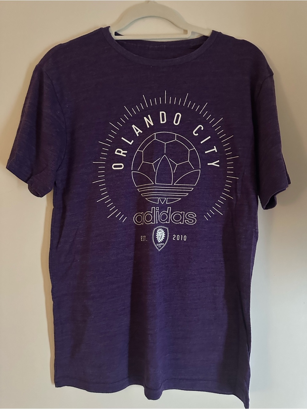 Women’s adidas Purple Orlando City Graphic Tee - Size Small